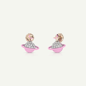Pink Galaxy Earrings