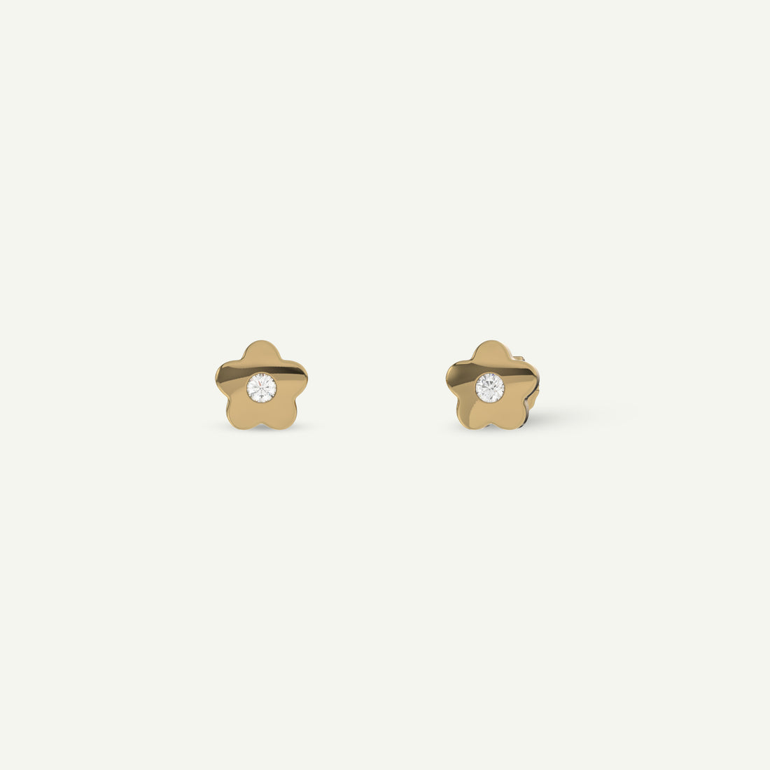Mini Gold Floral Studs