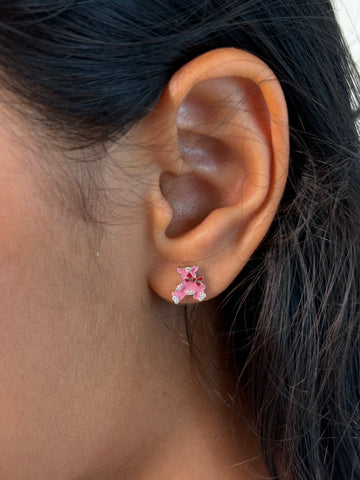 Teddy Bow Earrings